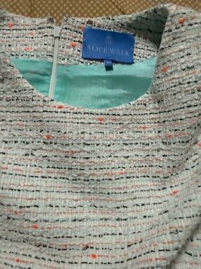 Alice Walk Mint Tweed Sheath Dress